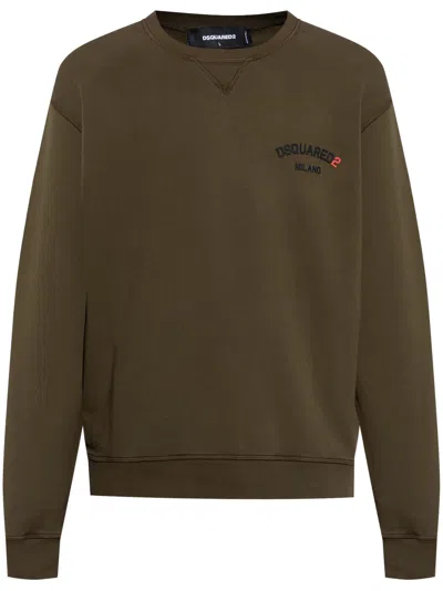 DSQUARED2 LOGO-APPLIQUÉ SWEATSHIRT