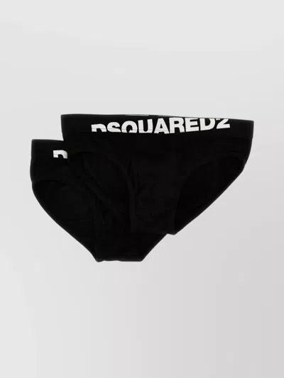 DSQUARED2 LOGO BRIEFS PACK ELASTIC WAISTBAND
