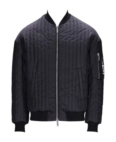 DSQUARED2 DSQUARED2 LONG SLEEVED QUILTED ZIP-UP JACKET