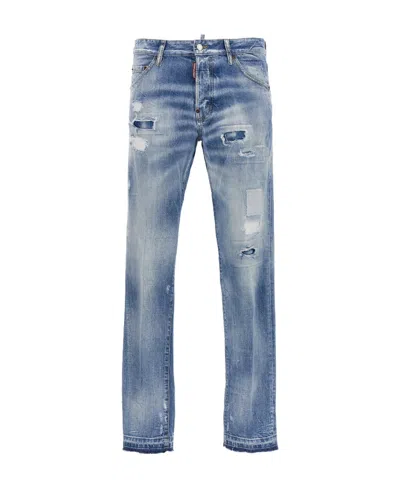 DSQUARED2 DSQUARED2 COOL GUY LOGO PATCH JEANS