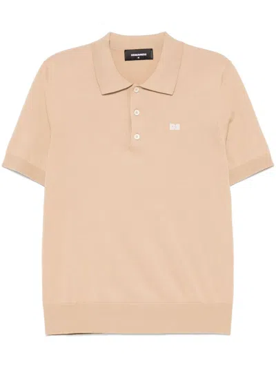 DSQUARED2 LOGO-PATCH POLO SHIRT