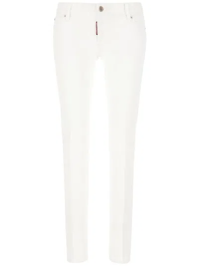 DSQUARED2 LOGO-PATCH SKINNY JEANS