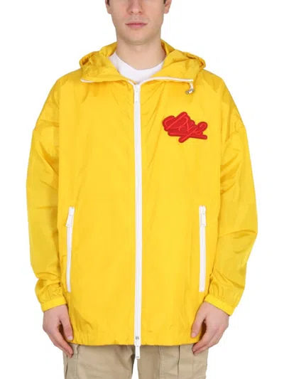 DSQUARED2 LOGO PATCH YELLOW JACKET