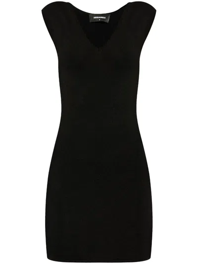 DSQUARED2 LOGO-PLAQUE MINI DRESS