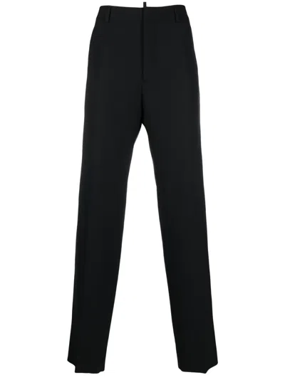 DSQUARED2 LOGO-PLAQUE TAILORED TROUSERS