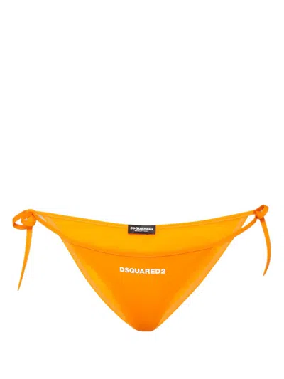 DSQUARED2 LOGO-PRINT BIKINI BOTTOM
