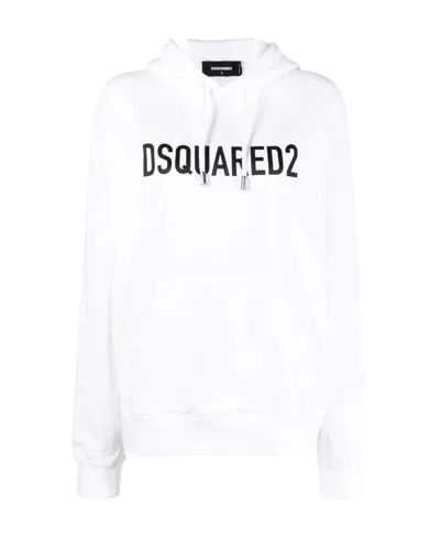 DSQUARED2 DSQUARED2 LOGO-PRINTED DRAWSTRING HOODIE