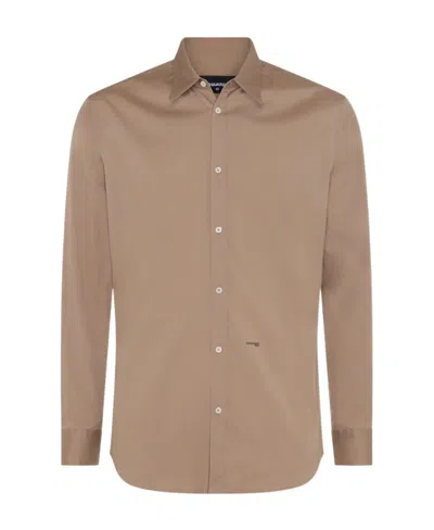 DSQUARED2 DSQUARED2 LOGO PRINTED LONG SLEEVED SHIRT