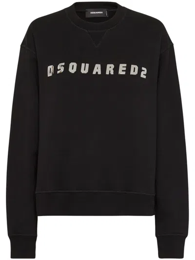 DSQUARED2 LOGO-PRINT COTTON SWEATSHIRT