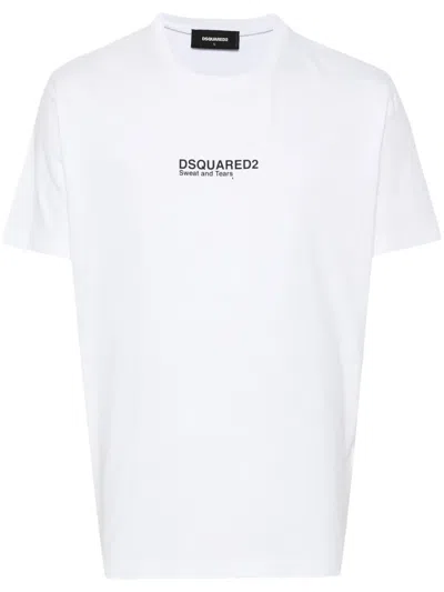 DSQUARED2 LOGO-PRINT COTTON T-SHIRT