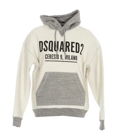 DSQUARED2 LOGO-PRINT HOODIE