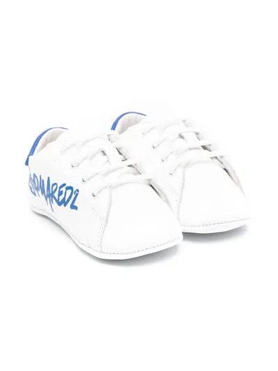 DSQUARED2 LOGO-PRINT SNEAKERS