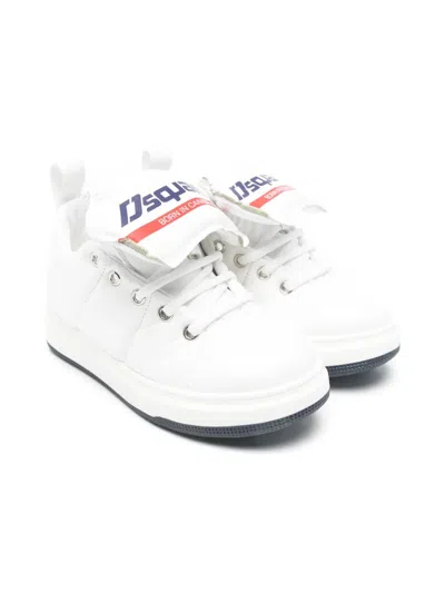 DSQUARED2 LOGO-PRINT SNEAKERS