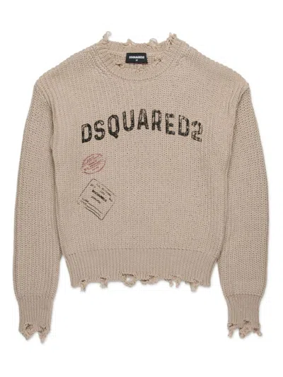 DSQUARED2 LOGO-PRINT SWEATER