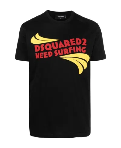 DSQUARED2 DSQUARED2 LOGO PRINTED CREWNECK T-SHIRT