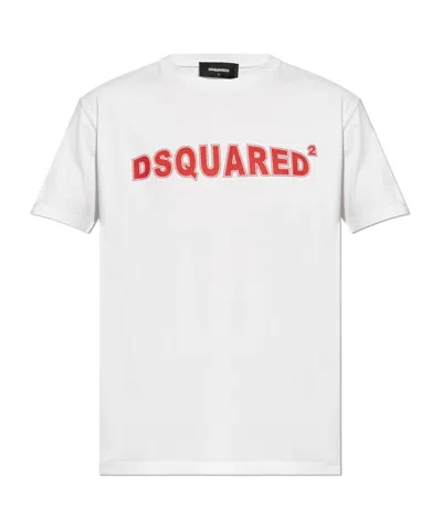 DSQUARED2 DSQUARED2 LOGO PRINTED CREWNECK T-SHIRT