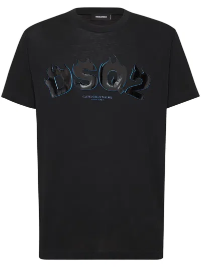 DSQUARED2 LOGO-STAMP T-SHIRT