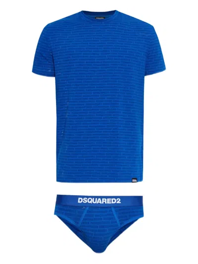 DSQUARED2 LOGO T-SHIRT AND BOXERS SET