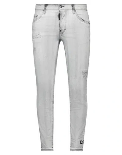 DSQUARED2 DSQUARED2 MAN JEANS BLUE SIZE 38 COTTON, ELASTANE