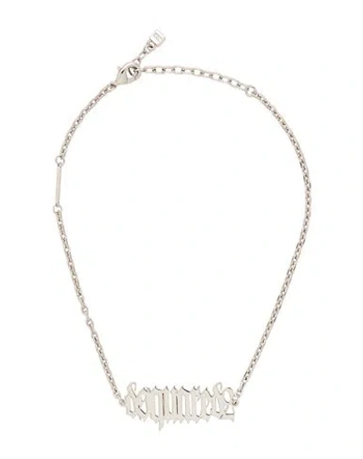 DSQUARED2 DSQUARED2 MAN NECKLACE SILVER SIZE - METAL