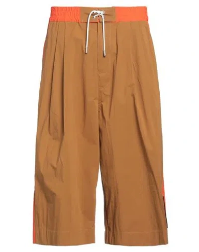 DSQUARED2 DSQUARED2 MAN PANTS CAMEL SIZE 36 COTTON, ELASTANE