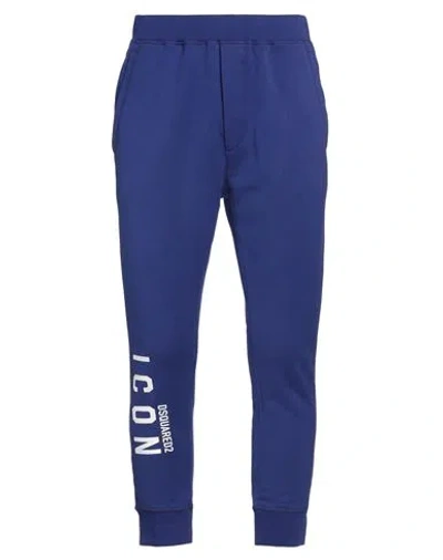 DSQUARED2 DSQUARED2 MAN PANTS DARK PURPLE SIZE XS COTTON, ELASTANE