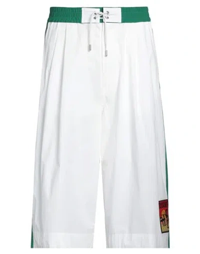 DSQUARED2 DSQUARED2 MAN PANTS WHITE SIZE 34 COTTON, ELASTANE