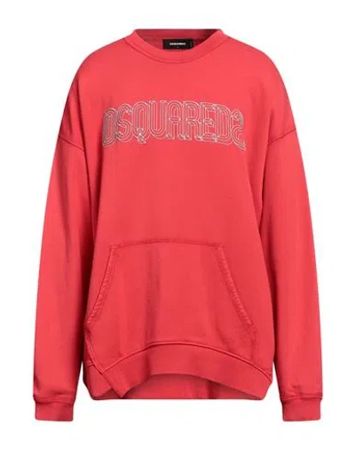DSQUARED2 DSQUARED2 MAN SWEATSHIRT RED SIZE M COTTON