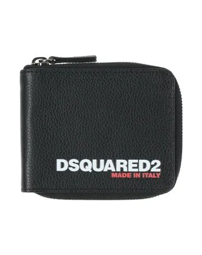 DSQUARED2 DSQUARED2 MAN WALLET BLACK SIZE - LEATHER
