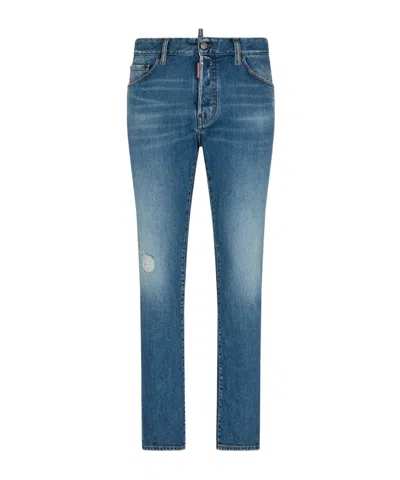 DSQUARED2 DSQUARED2 STRAIGHT LEG DISTRESSED JEANS