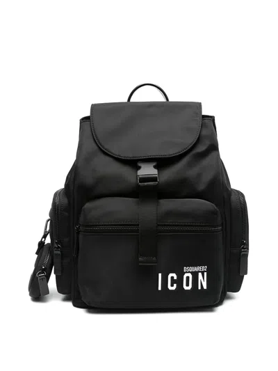 DSQUARED2 MOCHILA - NEGRO