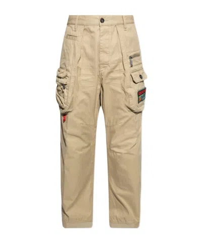 DSQUARED2 DSQUARED2 LOGO PATCH CARGO TROUSERS
