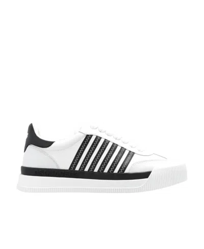 DSQUARED2 DSQUARED2 BOXER STRIPE-DETAILED LACE-UP SNEAKERS