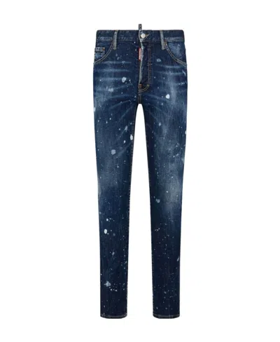 DSQUARED2 DSQUARED2 SPRAYED EFFECT STRAIGHT-LEG DISTRESSED JEANS