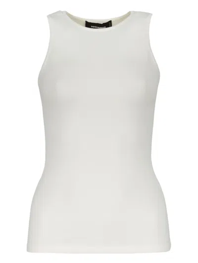 DSQUARED2 RIBBED-TRIM TANK TOP