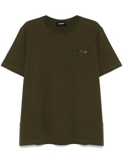 DSQUARED2 RUBBER-LOGO T-SHIRT