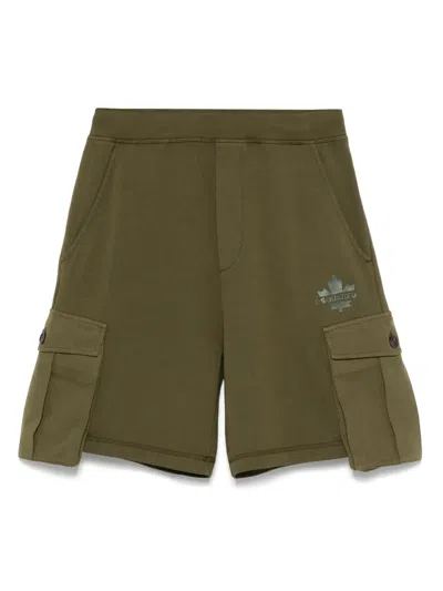 DSQUARED2 RUBBERISED-LOGO SHORTS