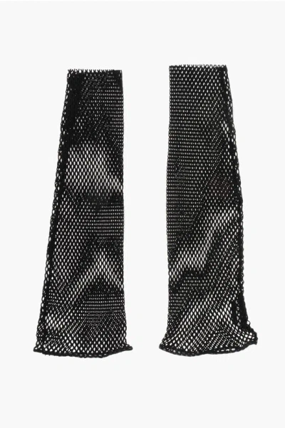 DSQUARED2 Solid Color Mesh Muffs