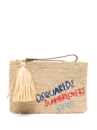 DSQUARED2 SUMMER LOVERS CLUTCH BAG