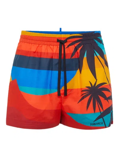DSQUARED2 SUMMER LOVERS SUNSET SHORTS