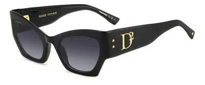 DSQUARED2 DSQUARED2 SUNGLASSES D2 0132/S 807/9O BLACK GREY WOMAN