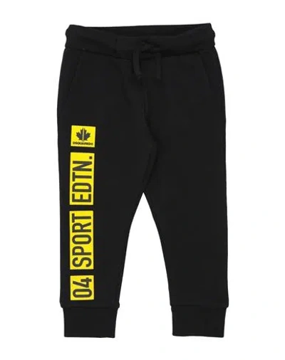 DSQUARED2 DSQUARED2 TODDLER GIRL PANTS BLACK SIZE 6 COTTON, ELASTANE