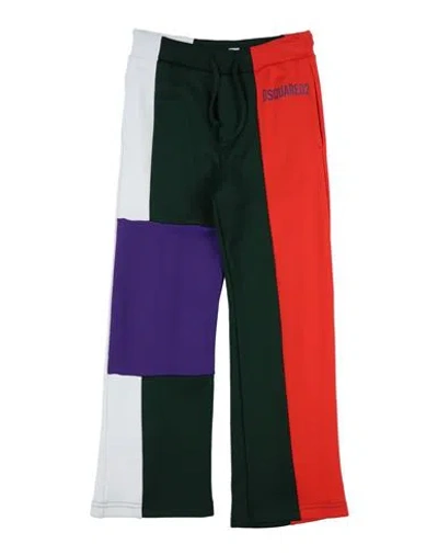 DSQUARED2 DSQUARED2 TODDLER PANTS DARK GREEN SIZE 6 NYLON, COTTON, ELASTANE