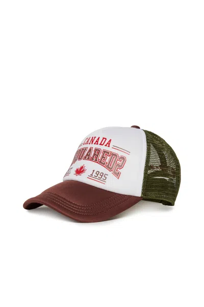 DSQUARED2 TRUCKER HAT WITH CANADA GRAPHICS