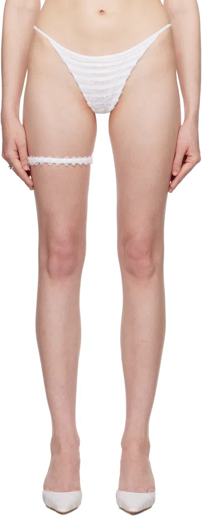 DU CIEL SSENSE EXCLUSIVE BRIDAL CAPSULE FLEUR STRING THONG