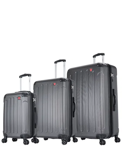 DUKAP DUKAP INTELY SMART HARDSIDE 3PC SET WITH USB PORT