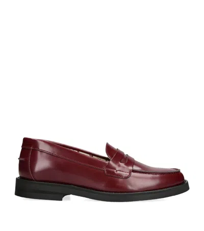 DUKE & DEXTER LEATHER WILDE PENNY LOAFERS