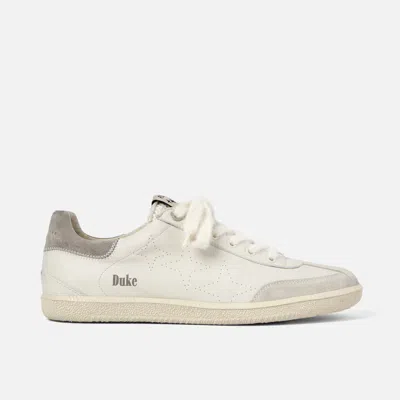 DUKE & DEXTER MEN'S PLUS DESIGNER DUKE VINTAGE GREY + WHITE SNEAKER - MEN'S