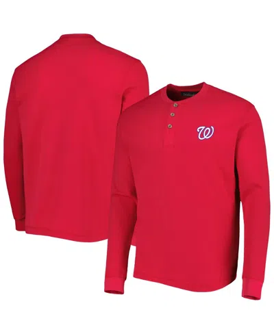 DUNBROOKE MEN'S DUNBROOKE WASHINGTON NATIONALS RED MAVERICK LONG SLEEVE T-SHIRT