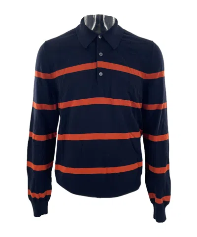 DUNHILL BUCKLE LONG-SLEEVED POLO SHIRT